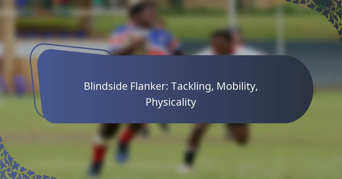 Blindside Flanker: Tackling, Mobility, Physicality